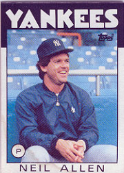 1986 Topps Baseball Cards      663     Neil Allen